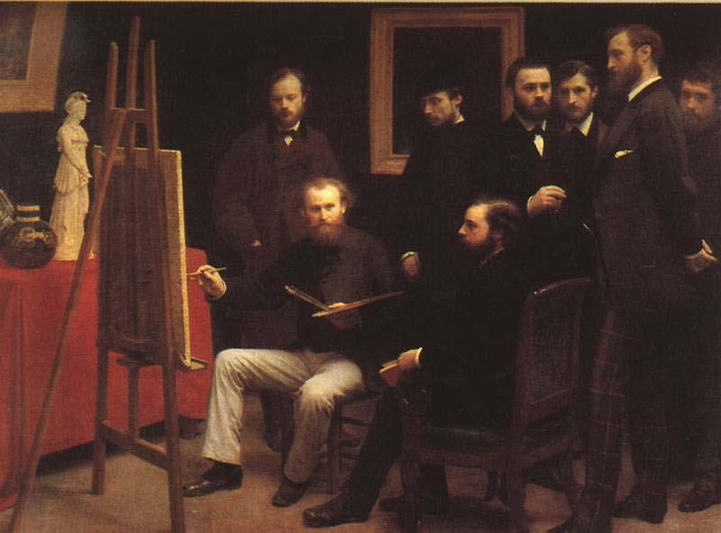 Henri Fantin-Latour Un atelier aux Batignolles oil painting image